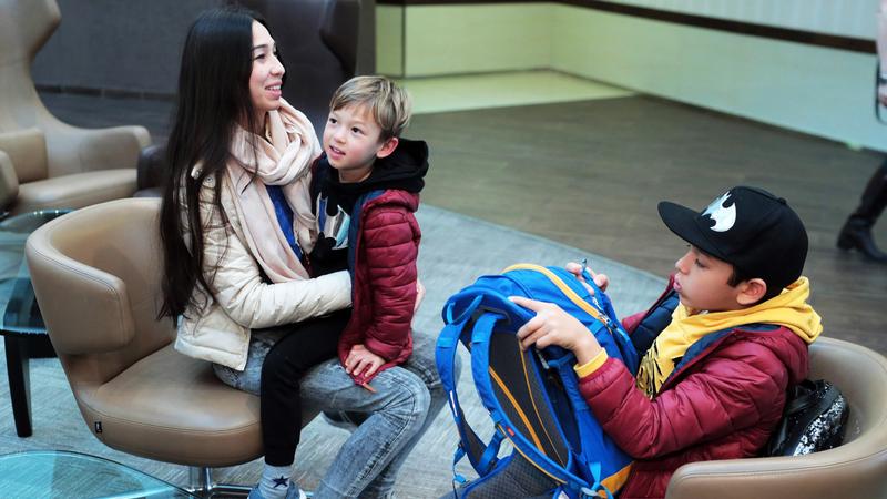  Юлия Шик с детьми  Фото: пресс-служба Законодательного Собрания