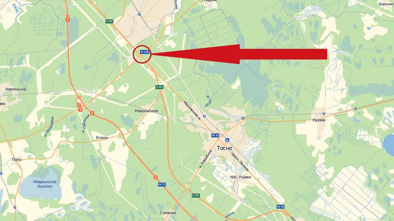 Трасса м11 схема на карте