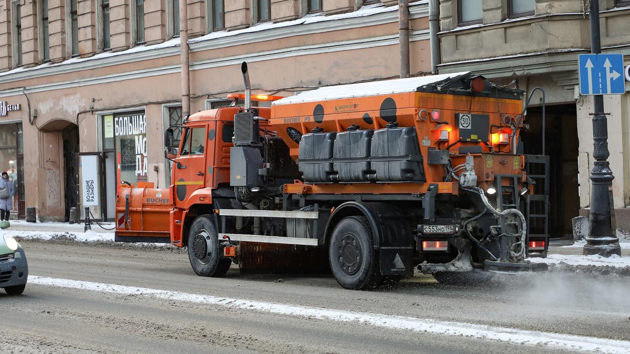 Семь сантиметров снега выпало на Петербург за сутки