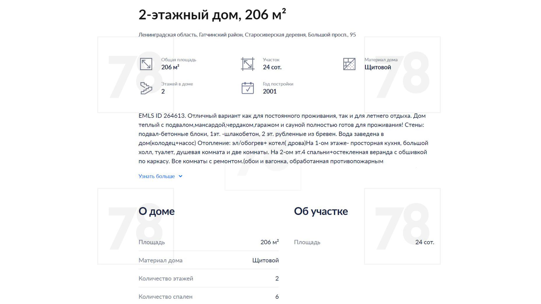 Готов к проживанию!»: дом с гатчинской мумией пытались продать за 5 млн  рублей