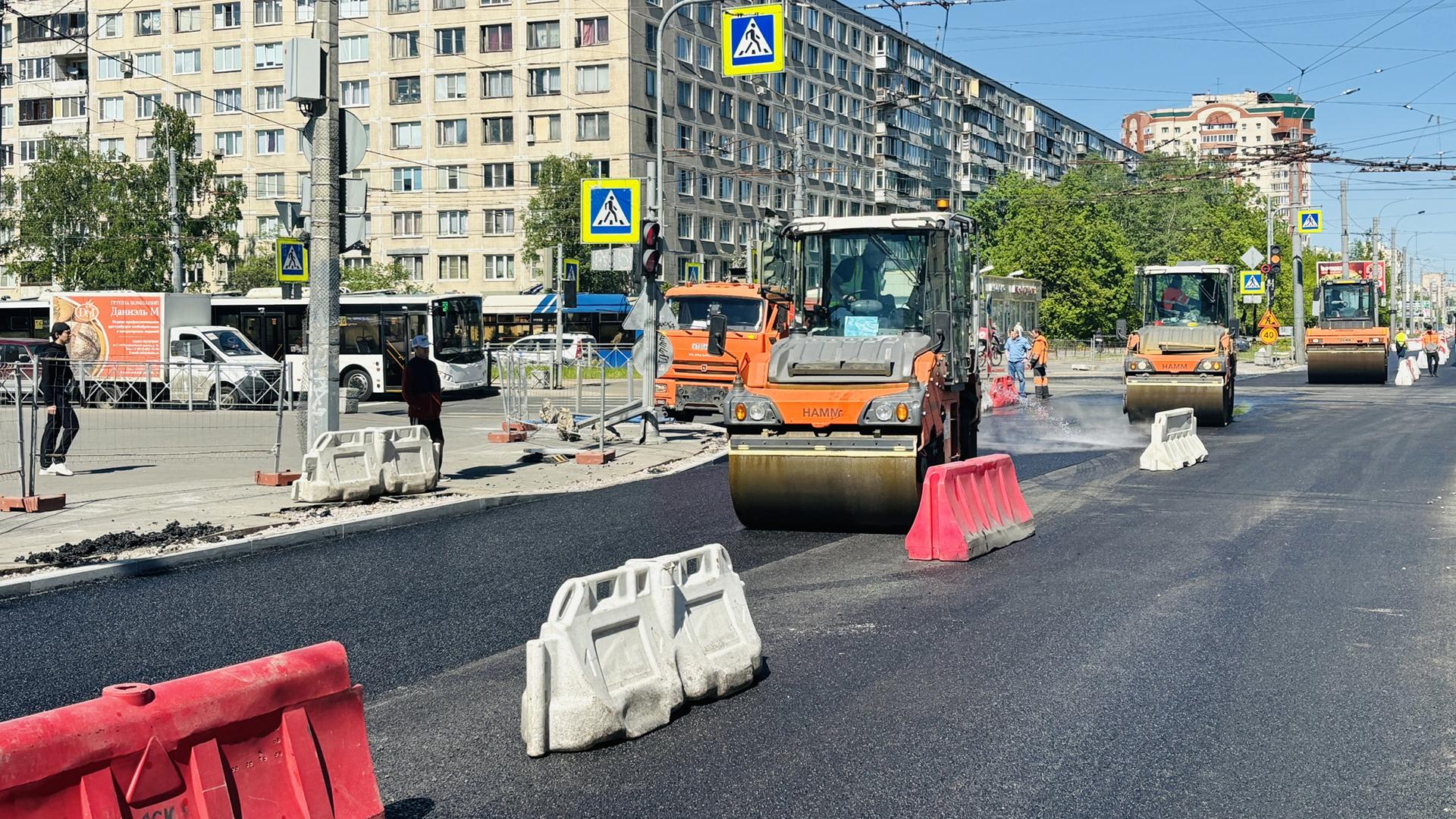 В Петербурге досрочно завершат ремонт Будапештской улицы