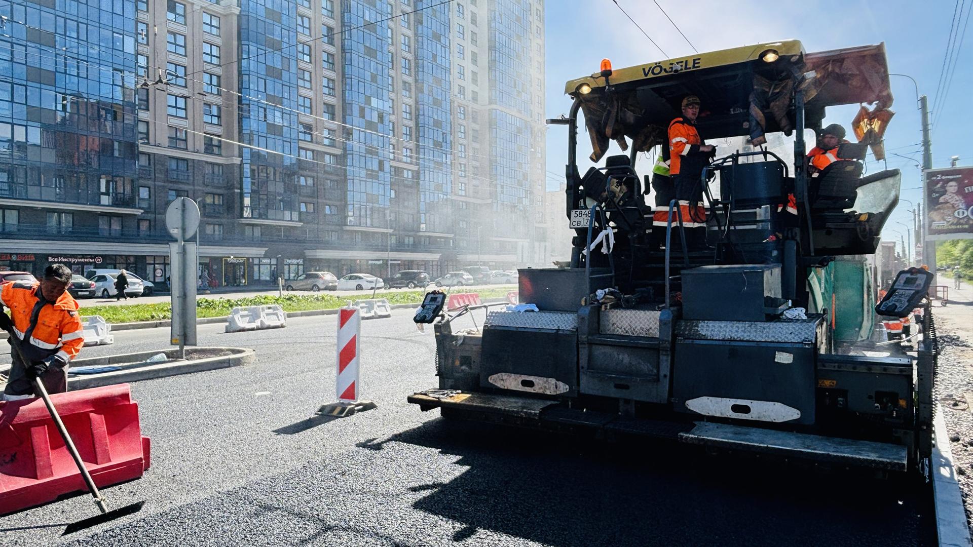 В Петербурге досрочно завершат ремонт Будапештской улицы