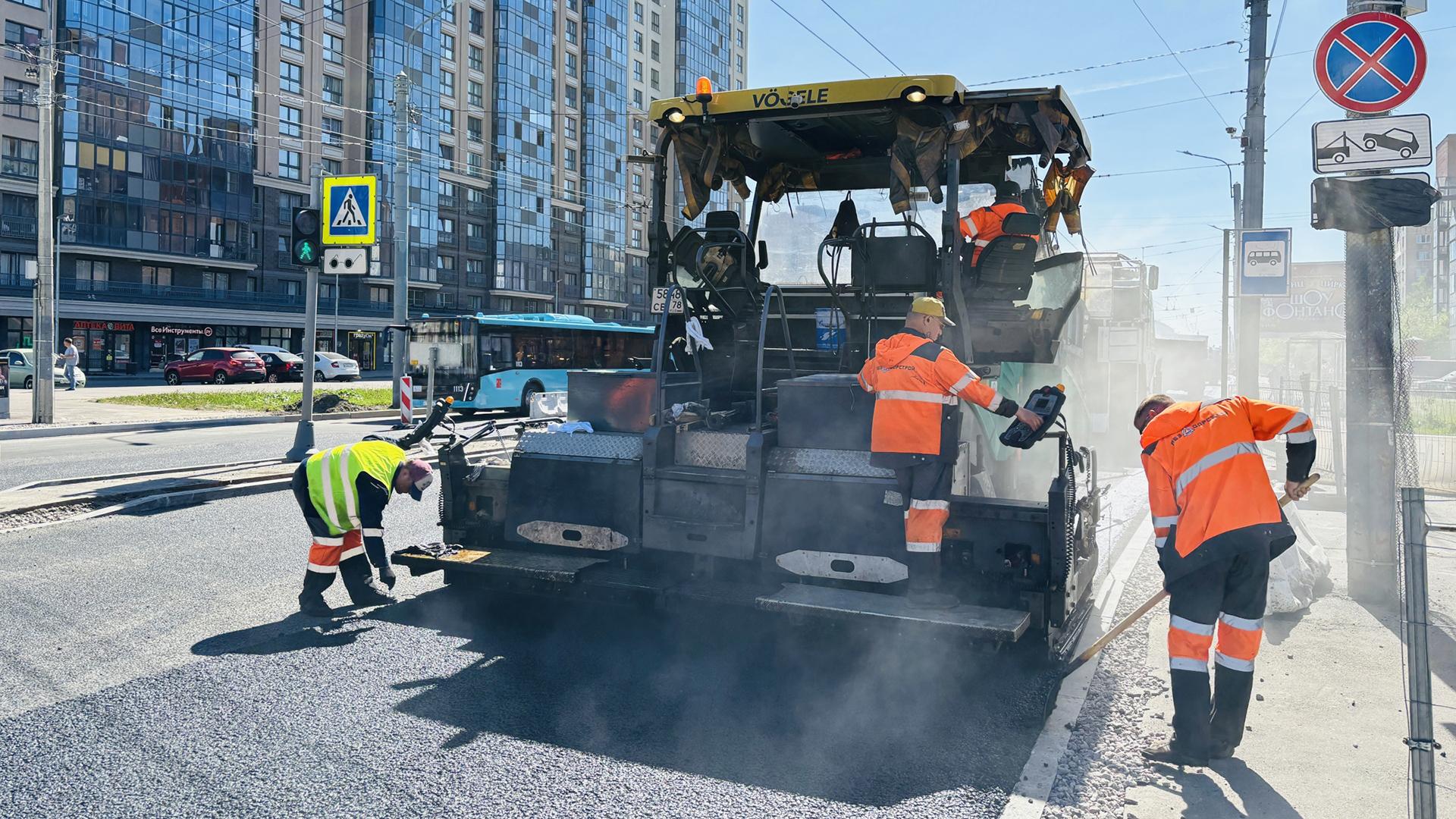 В Петербурге досрочно завершат ремонт Будапештской улицы