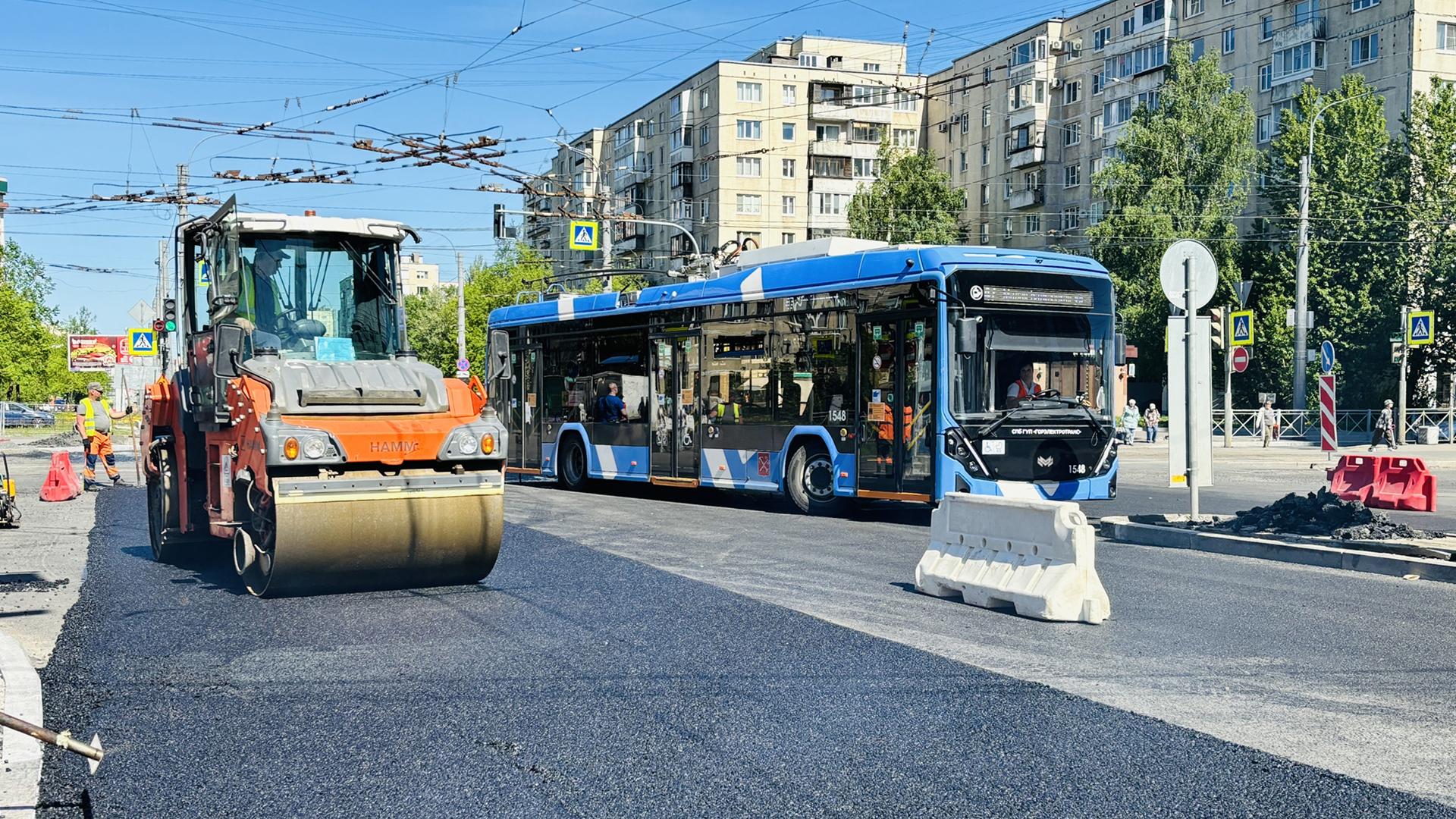 В Петербурге досрочно завершат ремонт Будапештской улицы