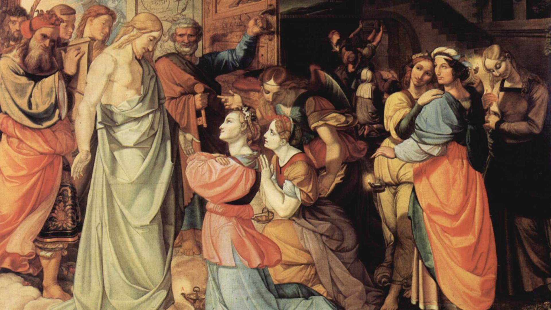 Мудрые и неразумные девы, Петер Йозеф фон Корнелиус, 1813  Фото: wikipedia.org; Общественное достояние