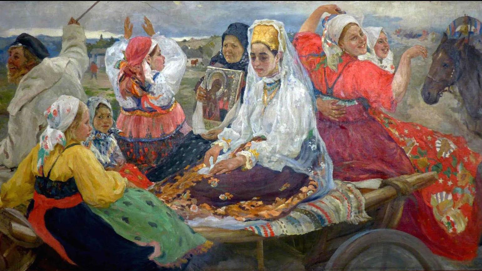 А. А. Бучкури. Свадебный поезд Фото: Общественное достояние