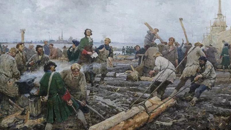 »Пётр I на строительстве Санкт-Петербурга