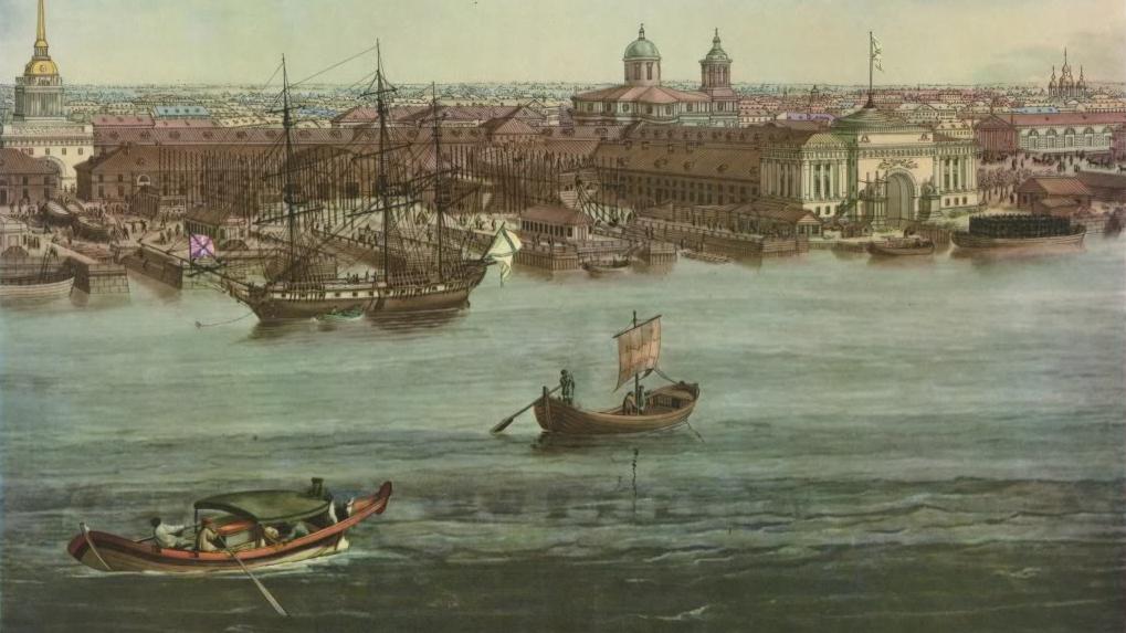 Здание Адмиралтейства, 1820 год, А. Тозелли Фото: общественное достояние