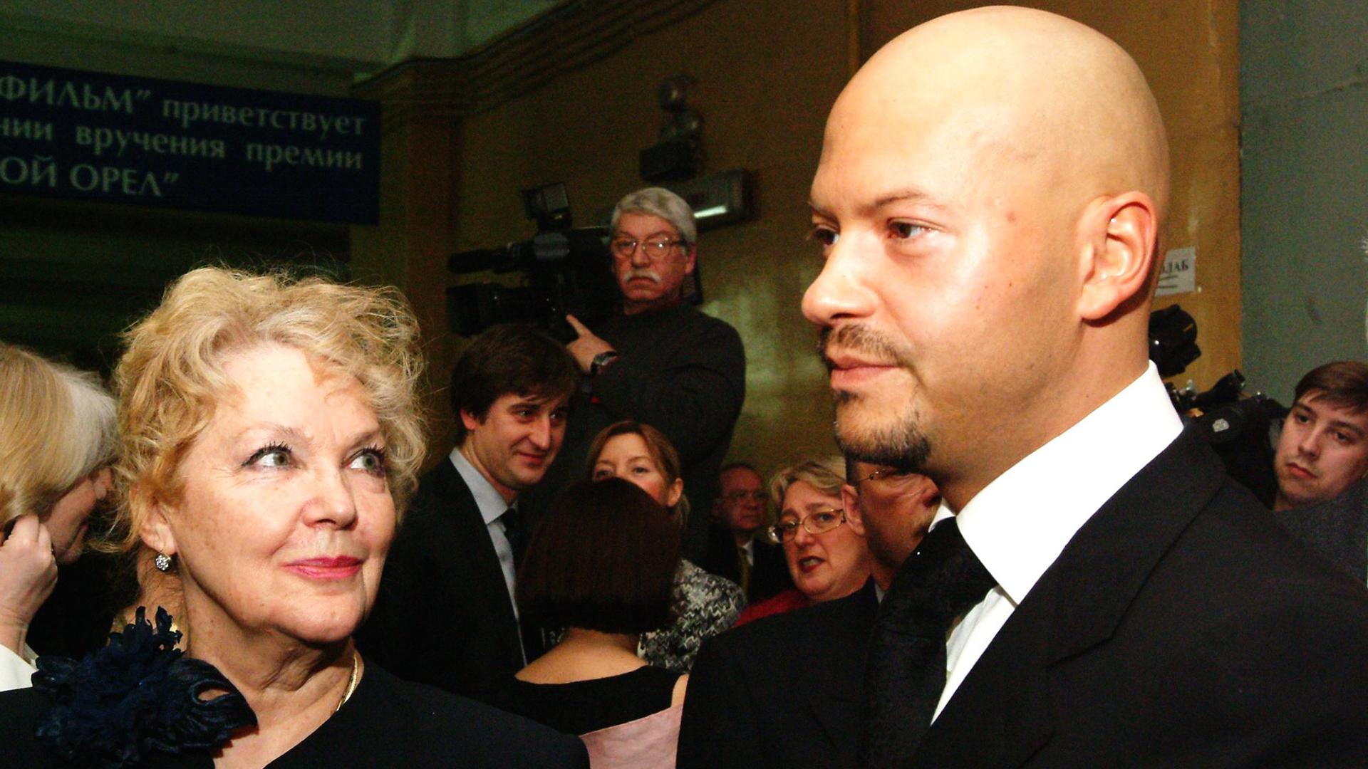 Ирина Скобцева с сыном Фёдором Фото: Anatoly Lomokhov globallookpress.com