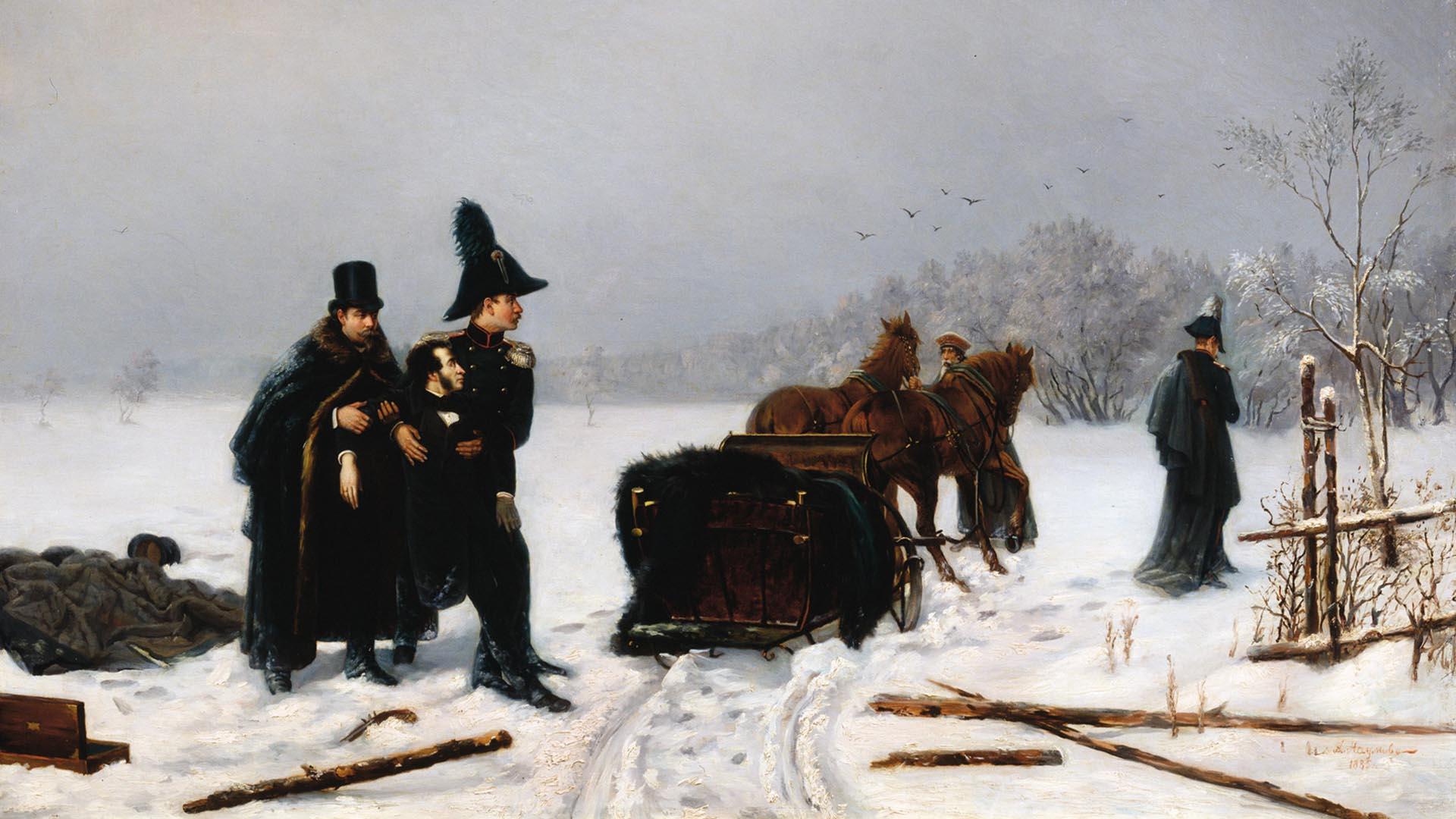 А. А. Наумов. Дуэль Пушкина. 1884  Фото: Общественное достояние