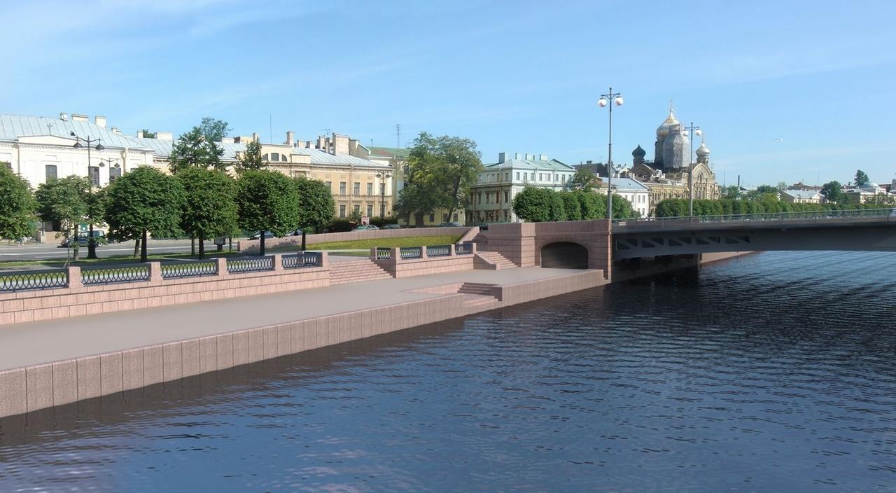 Проект Ново-Адмиралтейского моста, вариант 2011 г. Визуализация  Фото: АО «Институт «Стройпроект»